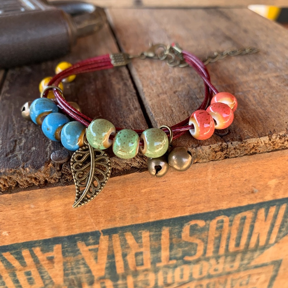 ✨BOHO CERAMIC BEAD COLORFUL BRACELET/ANKLET✨